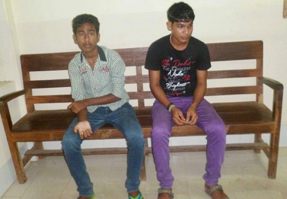  Police nabbed three youths including a school-student in Gandhsweri Bhander theft case
